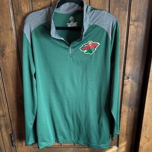 NWOT Wilds NHL Men’s Quarter-Zip Pullover